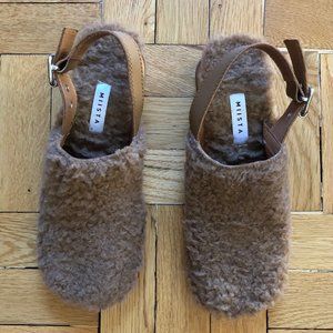 Miista Shearling Clog, EU 40, EUC